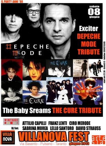 Villanova Fest: Exciter / Depeche Mode Tribute Band meets The Baby Screams / The Cure Tribute Band  + Vintage Crew dj set