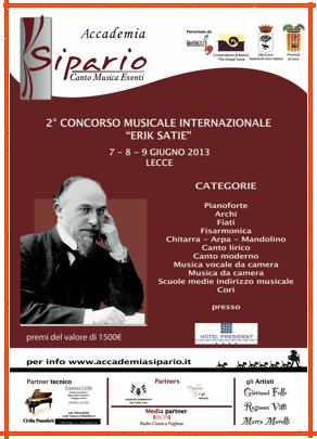 Concorso Musicale Internazionale "Erik Satie" - Il concerto finale