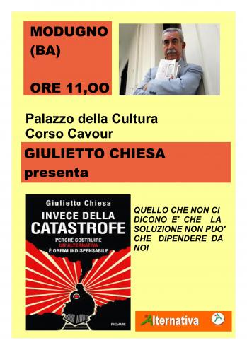 Giulietto Chiesa presenta il libro Invece della Catastrofe