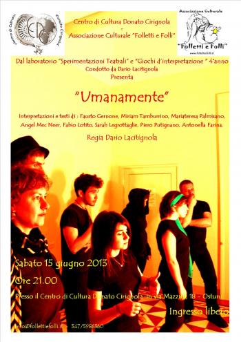 Spettacolo Teatrale "Umanamente"
