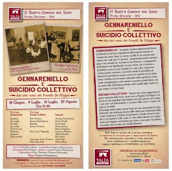 Il Teatro Comico Nei Sassi - Prima Edizione  Gennareniello & Suicidio Collettivo
