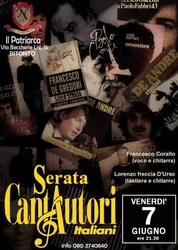 Serata Cantautori Italiani