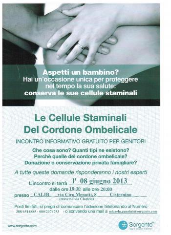 Le cellule staminali del cordone ombelicale