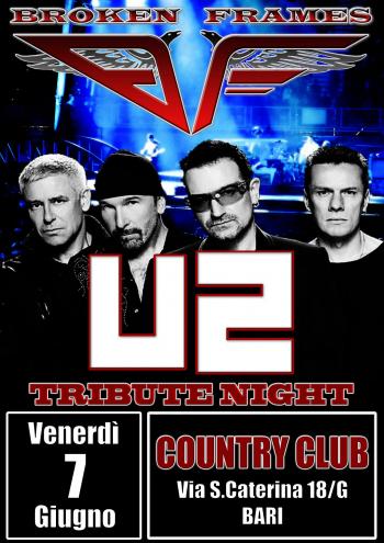 U2 Tribute Night live at Country Club - Broken Frames u2 Tribute Band