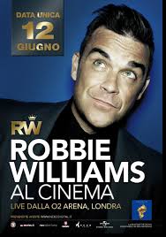 Robbie Williams live al Cinema