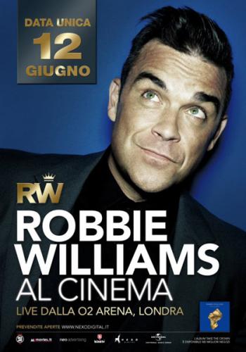 Robbie Williams live al Cinema