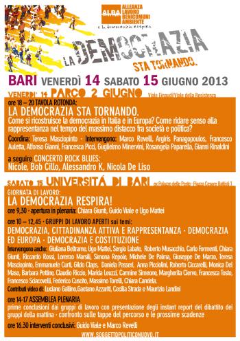 La democrazia sta tornando