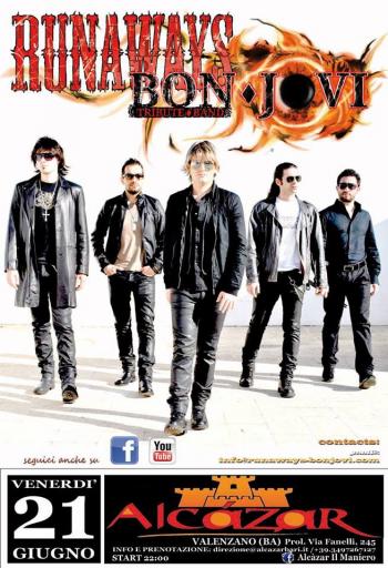 Runaways Bon Jovi tribute band live al Alcazar Il Maniero
