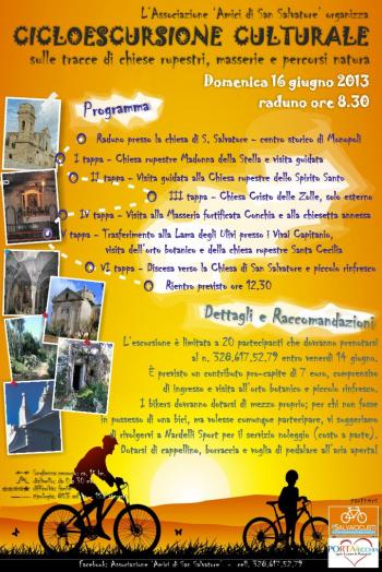 Cicloescursione culturale sulle tracce di chiese rupestri, masserie e percorsi naturali