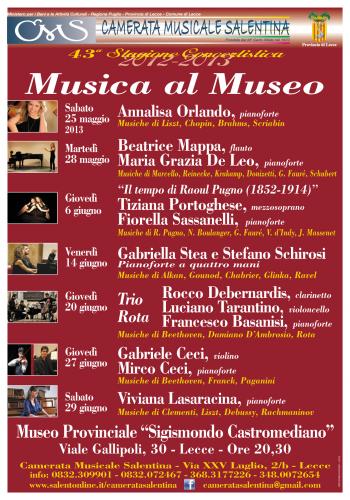 Museo 2013: duo pianistico a 4 mani: Gabriella Stea e Stefano Schirosi