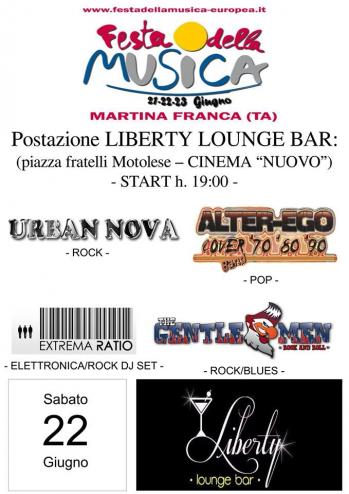 Festa Della Musica Europea - Postazione Liberty Lounge Bar