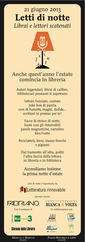 Letti di notte - la notte bianca del libro