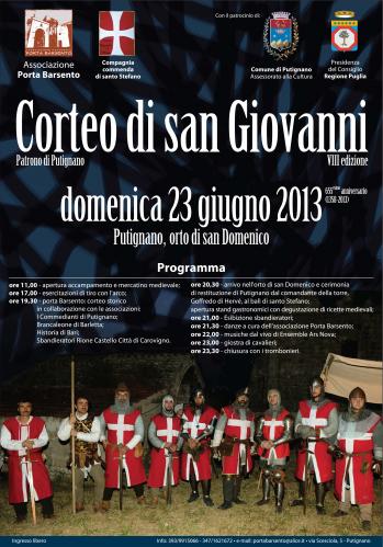 Corteo storico di San Giovanni con i cavalieri di Rodi