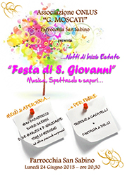 Festa di San Giovanni: "...Iè san GGiuànne!"