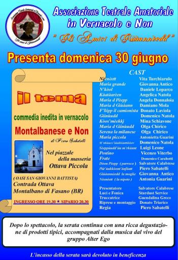 Il Tema - Commedia inedita in Vernacolo