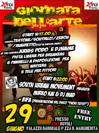 Giornata dell'arte-> BiFa Fuori tutto live tour+tributo Articolo 31+Dj set 