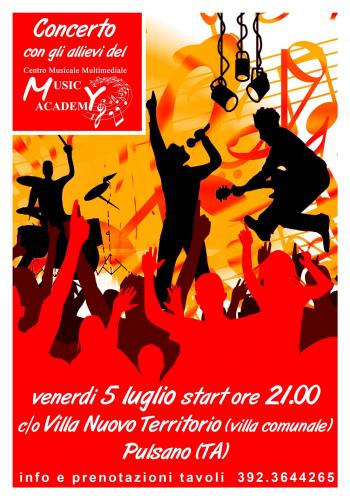 Grande concerto con gli allievi del Music Academy