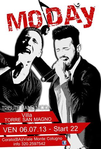 I Modày TributeBand in Concerto