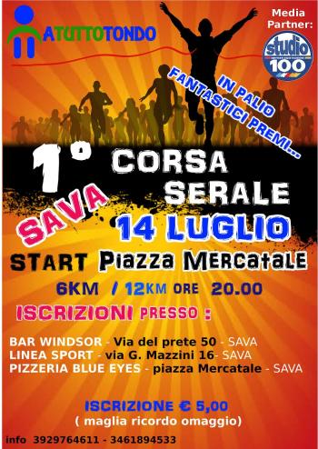 Prima Corsa Serale di Sava