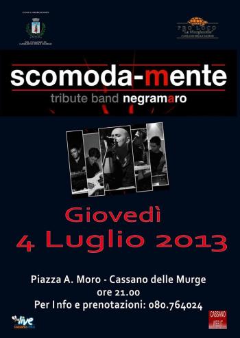 Concerto Scomodamente - Cover Negramaro