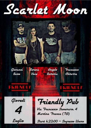 Scarlet Moon live concert al Friendly