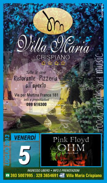 Concerto live con gli Ohm - Pink Floyd Tribute Band
