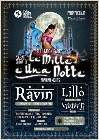 Full Moon Party "Le Mille e una Notte" with Dj Ravin