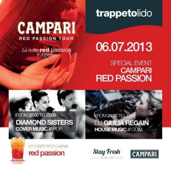Martini Red Passion e live Show al Trappeto Lido