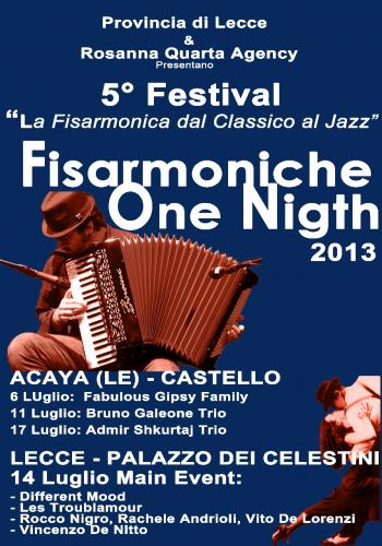 5° Edizione Festival fisarmoniche One Night  - La fisarmonica dal classico al jazz