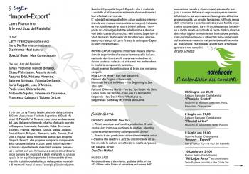 Notedinotte: Import-export - Larry Franco Trio + le Voci Jazz Dell’istituto “paisiello”