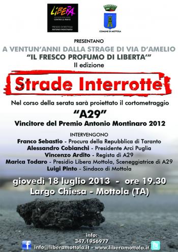 Ii Edizione de il Fresco Profumo di Liberta' - Strade Interrotte