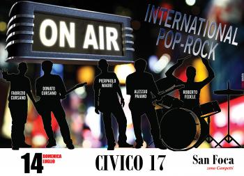 Il pop/rock degli ON AIR al Civico 17 di San Foca