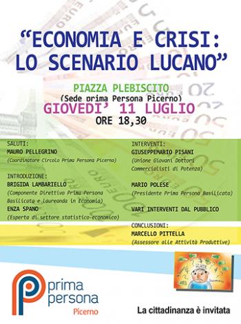Economia e crisi: un incontro sullo scenario lucano con l'assessore regionale Marcello Pittella
