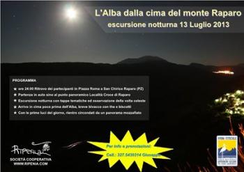 L’alba dalla cima del Monte Raparo