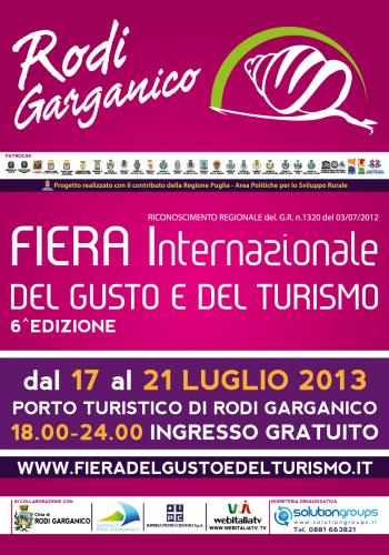 Fiera del Gusto a Rodi Garganico, il programma