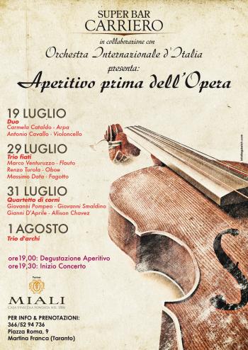 Aperitivo prima dell'Opera - Carmela Cataldo all'arpa e Antonio Cavallo al violoncello