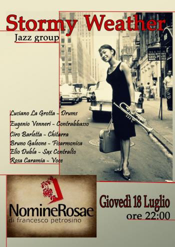 Continuano i live music col Jazz del Stormy Weather