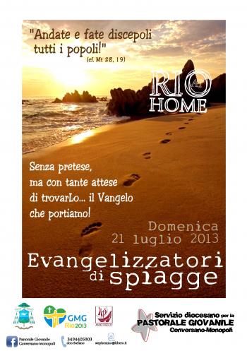 I Giovani Portano il Messaggio Del Vangelo Sulle Spiagge Del Capitolo