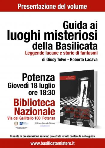 Giusy Tolve presenta la Guida ai luoghi misteriosi della Basilicata