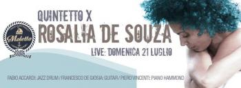 Rosalia De Souza in concerto con il Quintetto X