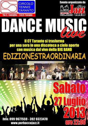 Una Big Band per una serata dance music live all'aperto