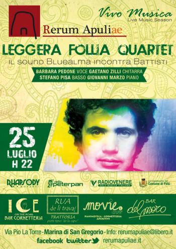 Leggera Follia Quartet al Vivo Musica - Rerum Apuliae_s. Gregorio