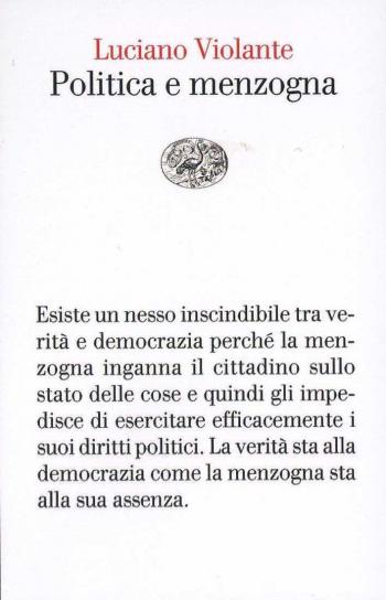 Luciano Violante presenta Politica e menzogna