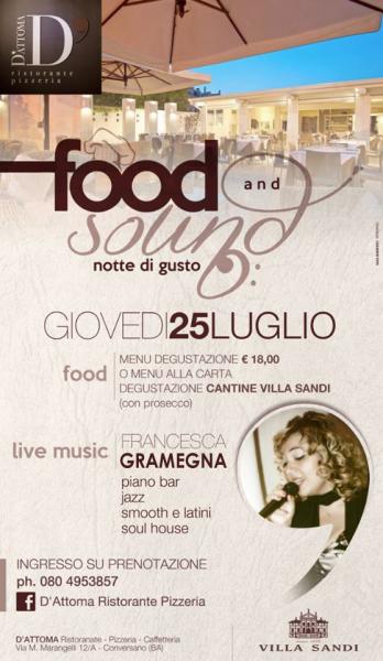 Food & Sound live Music by Francesca Gramegna