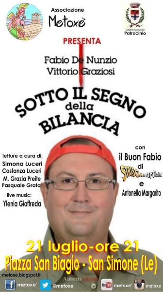 Sotto il segno della bilancia, il libro del "buon" Fabio