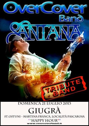 OverCover Band - Santana tribute band in concerto sulla piscina
