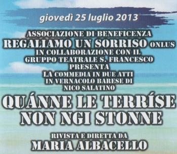 Commedia teatrale in vernacolo barese con Nico Salatino -