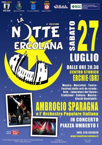 Notte Ercolana: la Notte Bianca di Erchie
