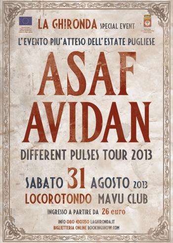 Asaf Avidan in concerto per la Ghironda