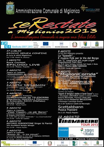 SeRestate a Miglionico 2013 - Giochi Senza Confini 